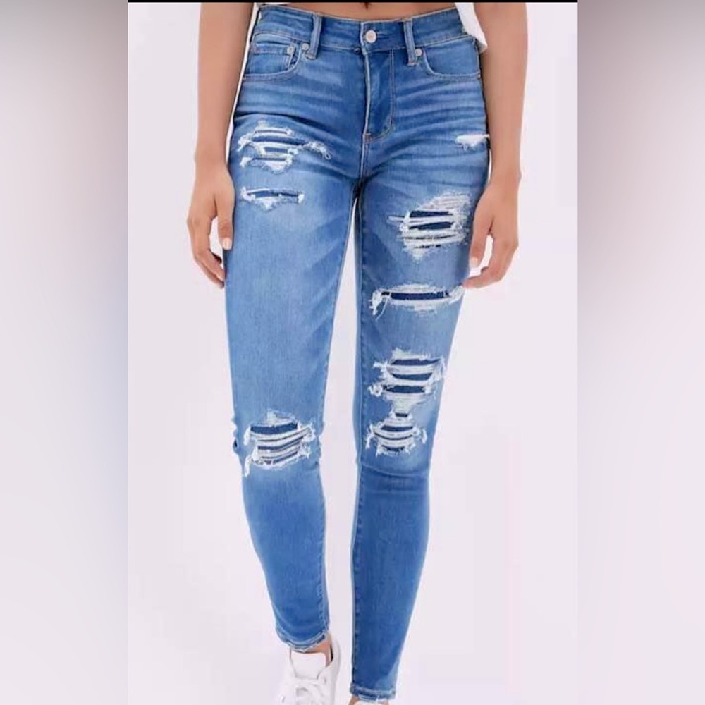 American Eagle Jeggings- Super Stretch/ High rise- 0 short
